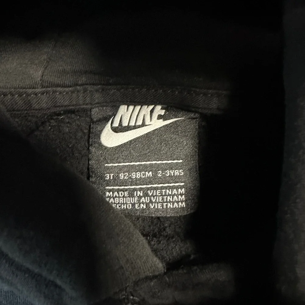 Nike Sportswear‎ Pullover Hoodie 3T Black Cotton Fleece